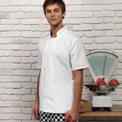 Ho.Re.Ca. Studded Front Shorts Sleeve Chef's Jacket