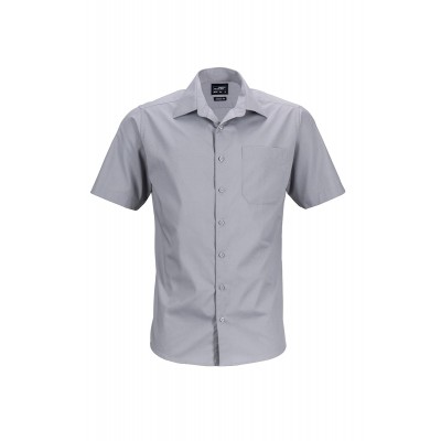 Camicie Men's Business Shirt Shortsleeve colore steel taglia 5XL