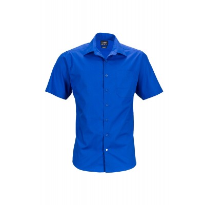 Camicie Men's Business Shirt Shortsleeve colore royal taglia S