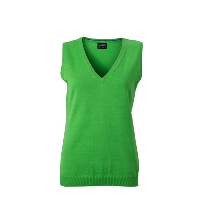 Maglieria Ladies' V-Neck Pullunder colore green taglia XS