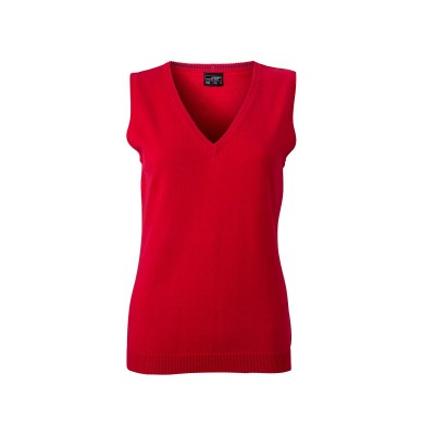 Maglieria Ladies' V-Neck Pullunder colore red taglia XS