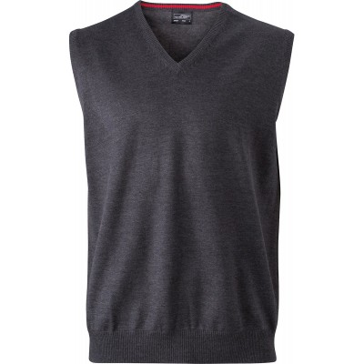 Maglieria Men's V-Neck Pullunder colore anthracite-melange taglia S