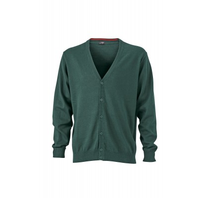 Maglieria Men's V-Neck Cardigan colore forest green taglia S