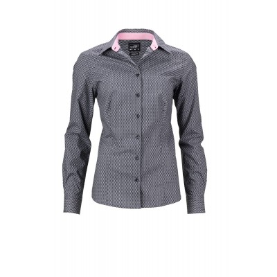 Camicie Ladies' Shirt 'Wings' colore titan/white taglia XS
