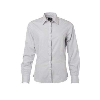Camicie Ladies' Shirt Longsleeve Poplin colore light-grey taglia 3XL