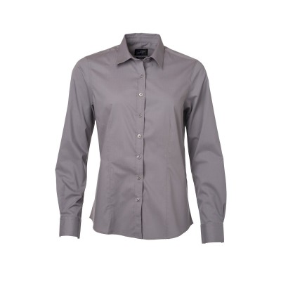 Camicie Ladies' Shirt Longsleeve Poplin colore steel taglia XS