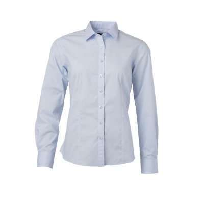 Camicie Ladies' Shirt Longsleeve Poplin colore light-blue taglia XS