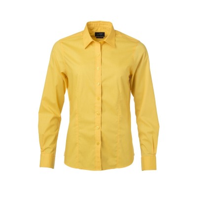 Camicie Ladies' Shirt Longsleeve Poplin colore yellow taglia XS