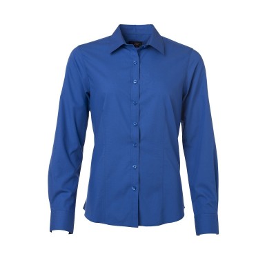 Camicie Ladies' Shirt Longsleeve Poplin colore royal taglia XS