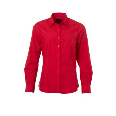 Camicie Ladies' Shirt Longsleeve Poplin colore tomato taglia XS