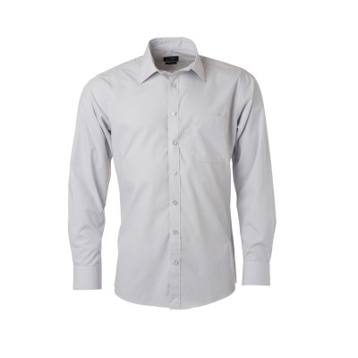 Camicie Men's Shirt Longsleeve Poplin colore light-grey taglia S