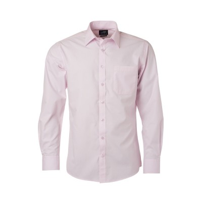 Camicie Men's Shirt Longsleeve Poplin colore light-pink taglia S