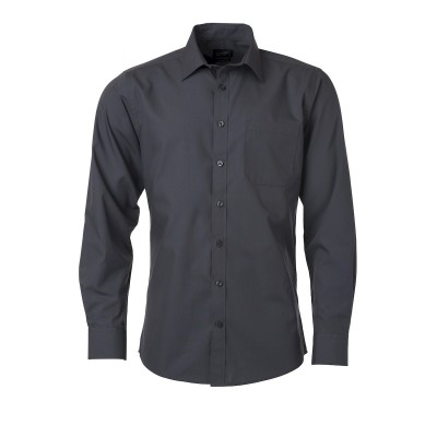 Camicie Men's Shirt Longsleeve Poplin colore carbon taglia S