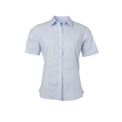 Camicie Ladies' Shirt Shortsleeve Poplin colore light-blue taglia XS