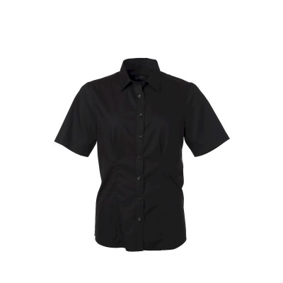 Camicie Ladies' Shirt Shortsleeve Micro-Twill colore black taglia L