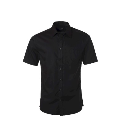 Camicie Men's 'Shirt Shortsleeve Micro-Twill colore black taglia 4XL