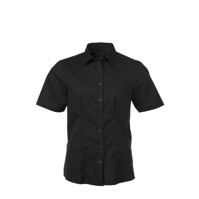 Camicie Ladies' Shirt Shortsleeve Oxford colore black taglia XS