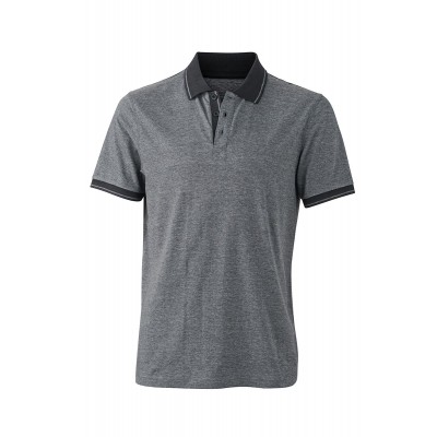 Polo Men's Heather Polo colore black-melange/black taglia S
