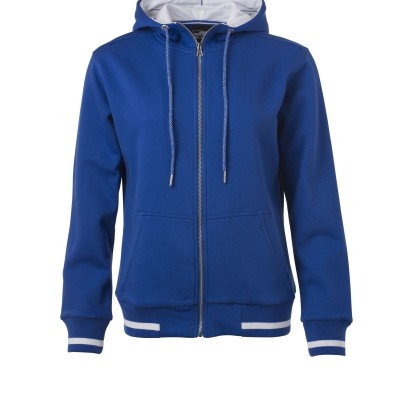 Felpe Ladies' Club Sweat Jacket colore royal/white taglia S