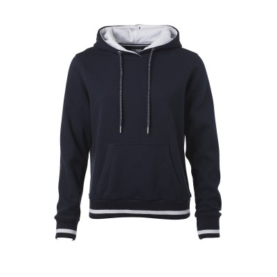 Felpe Ladies' Club Hoody colore navy/white taglia S
