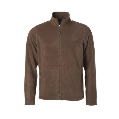 Pile Men's Fleece Jacket colore brown taglia S