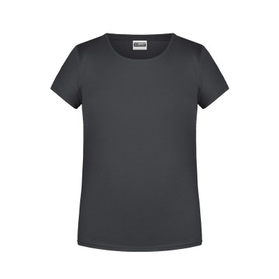 T-Shirt Girls' Basic-T colore graphite taglia XS
