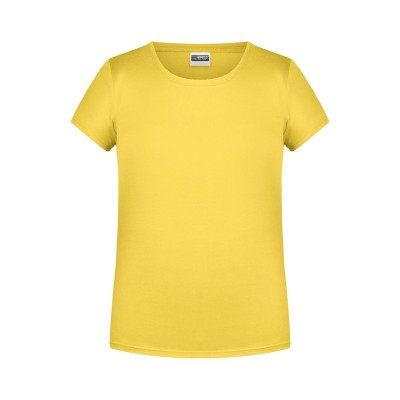 T-Shirt Girls' Basic-T colore yellow taglia XS