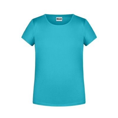 T-Shirt Girls' Basic-T colore pacific taglia XS