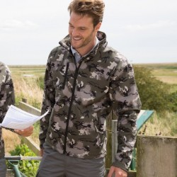 Soft shell Camo TX Performance Hooded Softshell Jacket