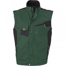 Giacche Workwear Vest colore dark-green/black taglia M