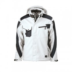 Giacche Craftsmen Softshell Jacket colore white/carbon taglia 3XL