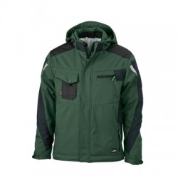 Giacche Craftsmen Softshell Jacket colore dark-green/black taglia S