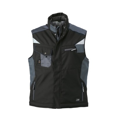 Giacche Craftsmen Softshell Vest colore black/carbon taglia 3XL