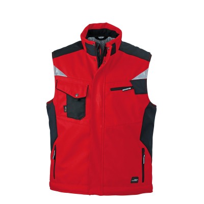 Giacche Craftsmen Softshell Vest colore red/black taglia XXL