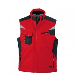 Giacche Craftsmen Softshell Vest colore red/black taglia 3XL