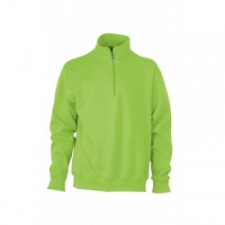 Felpe Workwear Half Zip Sweat colore lime-green taglia M
