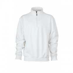 Felpe Workwear Half Zip Sweat colore white taglia XS