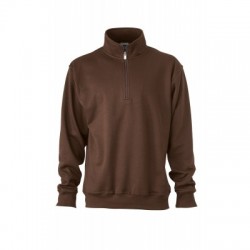 Felpe Workwear Half Zip Sweat colore brown taglia L