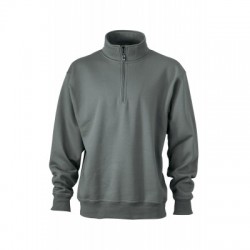 Felpe Workwear Half Zip Sweat colore dark-grey taglia L