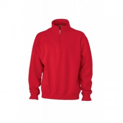 Felpe Workwear Half Zip Sweat colore red taglia M