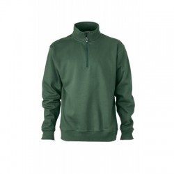 Felpe Workwear Half Zip Sweat colore dark-green taglia XL