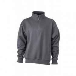 Felpe Workwear Half Zip Sweat colore carbon taglia XXL