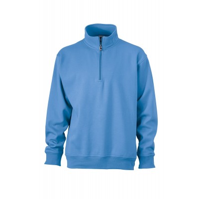 Felpe Workwear Half Zip Sweat colore aqua taglia XS