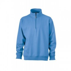 Felpe Workwear Half Zip Sweat colore aqua taglia XL