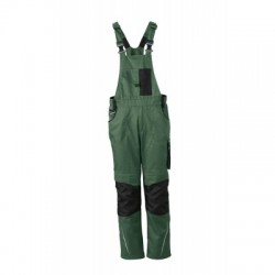 Pantaloni Workwear Pantsss With Bib colore dark-green/black taglia 50