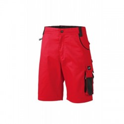 Pantaloni Workwear Bermudas colore red/black taglia 42