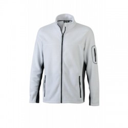 Pile Men's Workwear Fleece Jacket colore white/carbon taglia 3XL