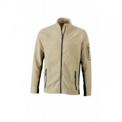 Pile Men's Workwear Fleece Jacket colore stone/black taglia XL