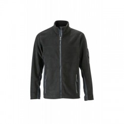 Pile Men's Workwear Fleece Jacket colore black/carbon taglia XS