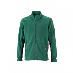 Pile Men's Workwear Fleece Jacket colore dark-green/black taglia L